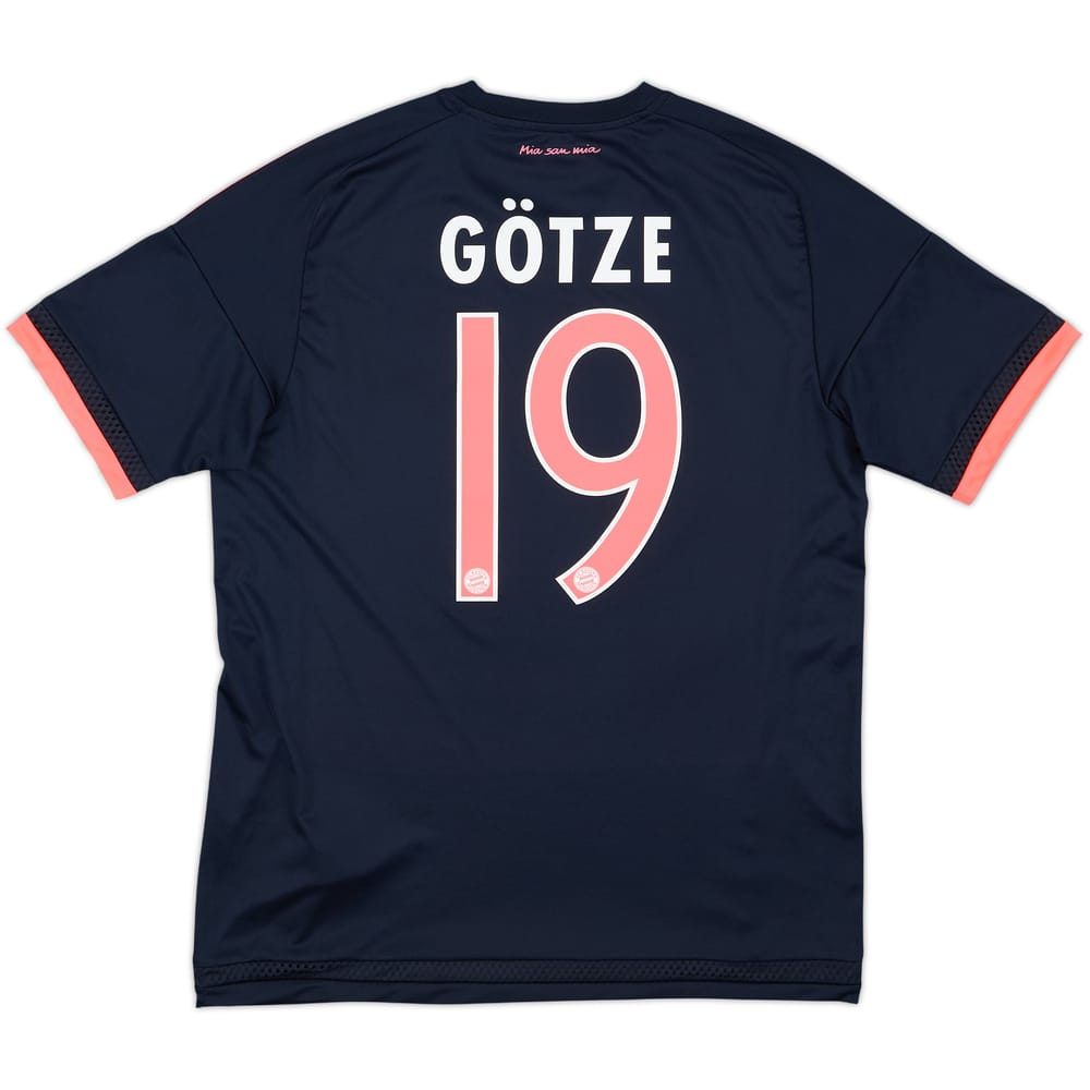 2015-16 Bayern Munich Third Shirt Gotze #19 - 8/10 - (M)