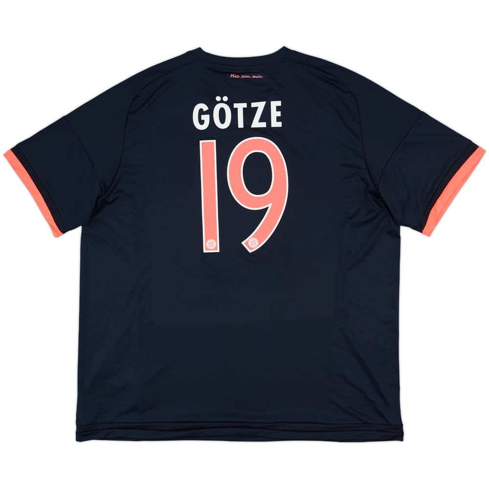 2015-16 Bayern Munich Third Shirt Gotze #19 - 9/10 - (XXL)