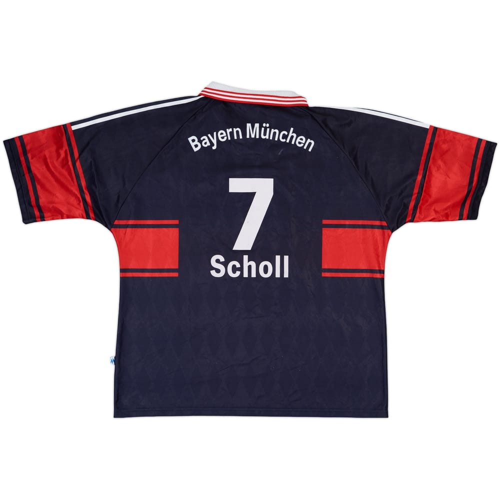1997-99 Bayern Munich Home Shirt Scholl #7 - 8/10 - (XXL)