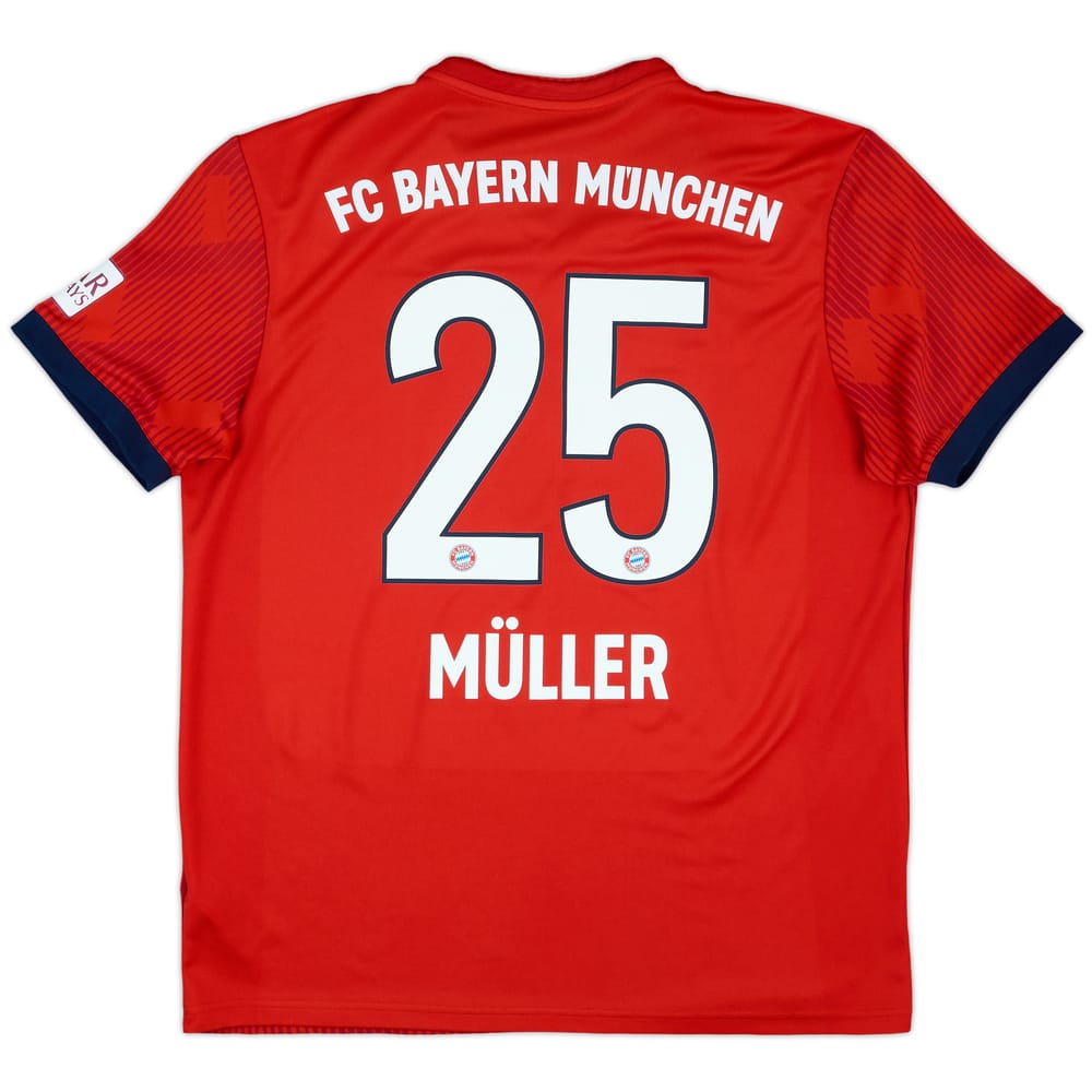 2018-19 Bayern Munich Home Shirt Muller #25 - 8/10 - (L)