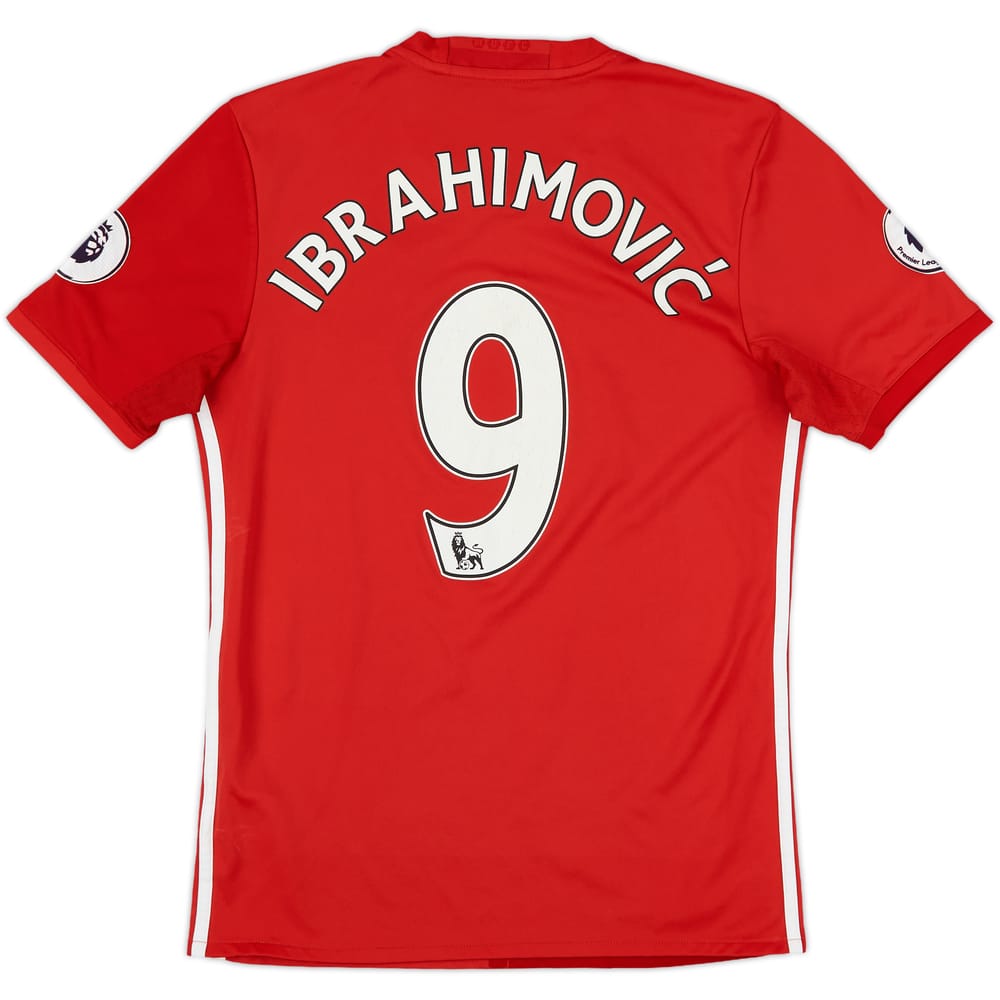 2016-17 Manchester United Home Shirt Ibrahimovic #9 - 6/10 - (S)