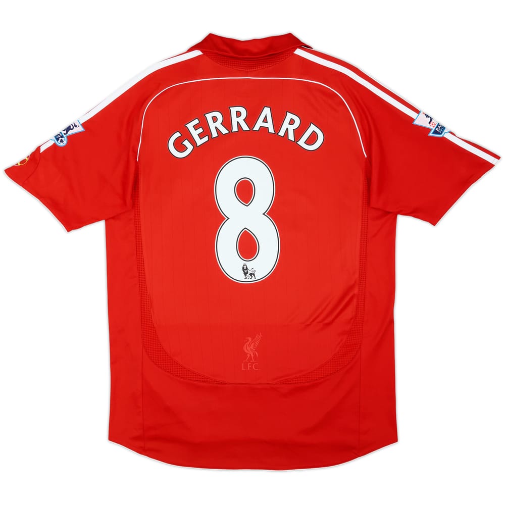 2006-08 Liverpool Home Shirt Gerrard #8 - 6/10 - (M)