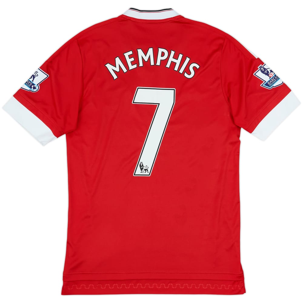2015-16 Manchester United Home Shirt Memphis #7 - 8/10 - (S)