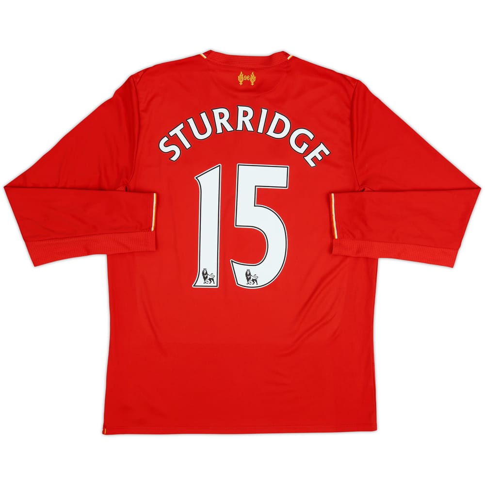 2015-16 Liverpool Home L/S Shirt Sturridge #15 - 6/10 - (M)