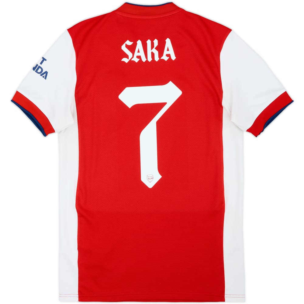 2021-22 Arsenal Home Shirt Saka #7 - 5/10 - (S)
