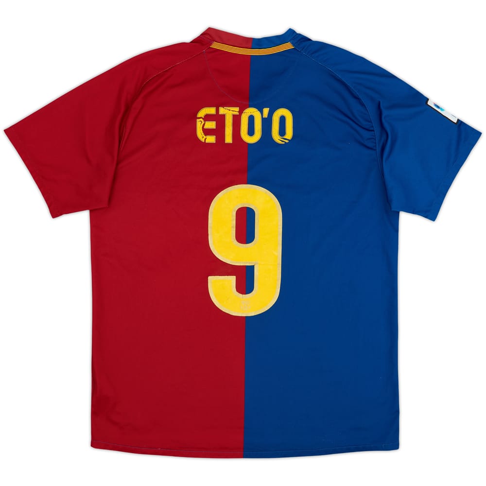 2008-09 Barcelona Home Shirt Eto'o #9 - 5/10 - (L)
