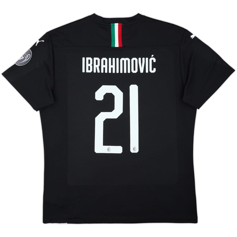2019-20 AC Milan Third Shirt Ibrahimovic #21 - 7/10 - (XL)