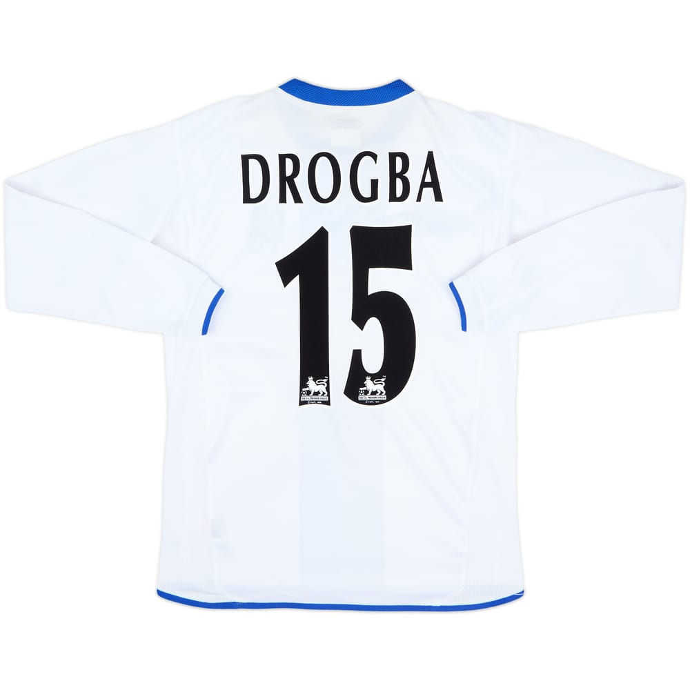 2003-05 Chelsea Away L/S Shirt Drogba #15 - 7/10 - (S)