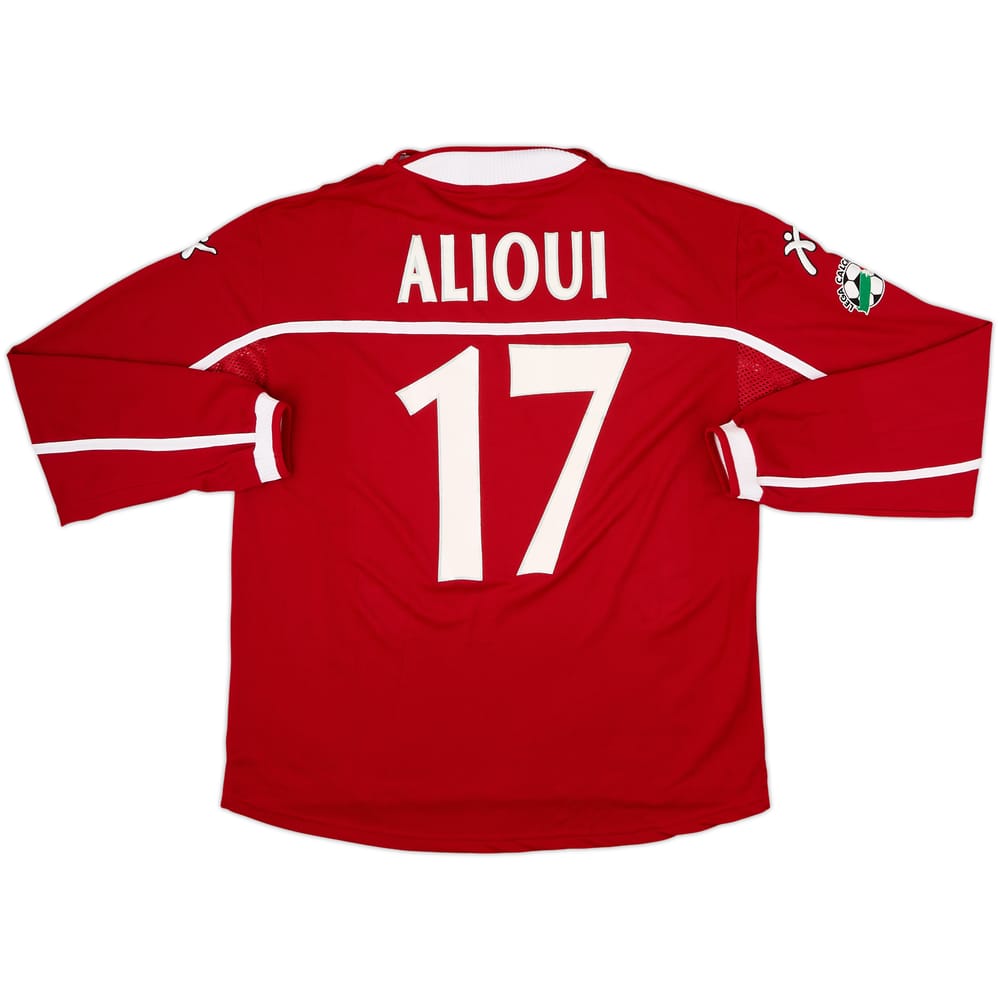 2003-04 Perugia Match Issue Home L/S Shirt Alioui #17