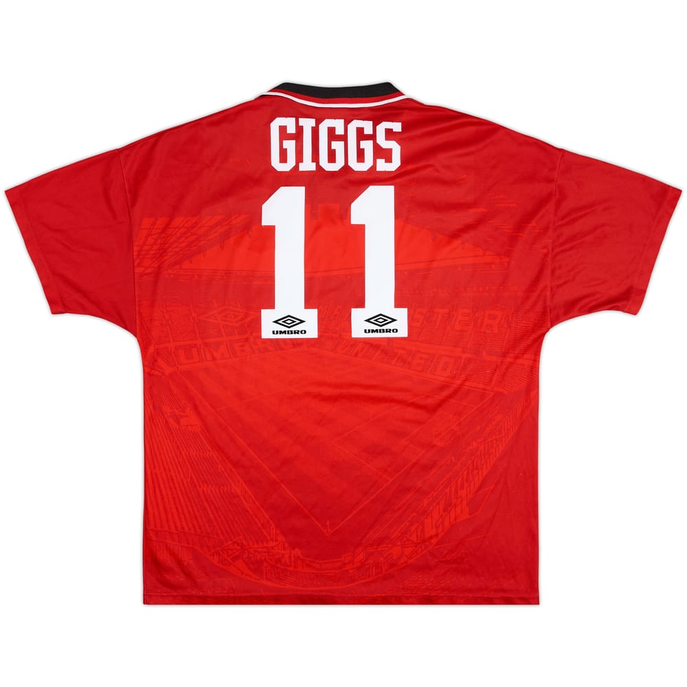 1994-96 Manchester United Home Shirt Giggs #11 - 8/10 - (L)