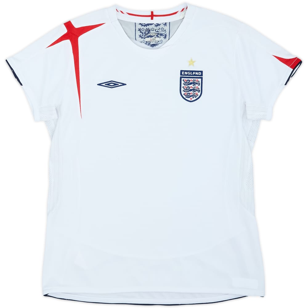 2005-07 England Home Shirt - 7/10 - (Women's M)