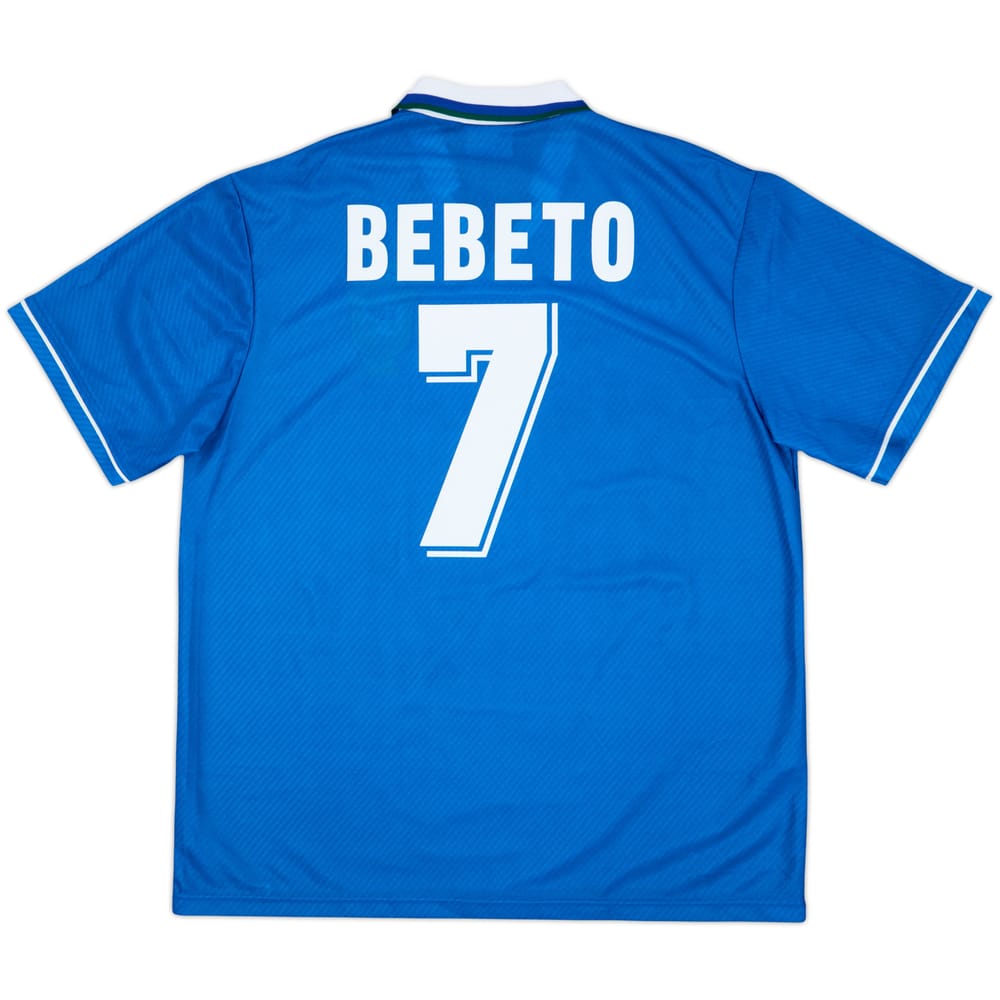 1994-97 Brazil Away Shirt Bebeto #7 - 9/10 - (XL)