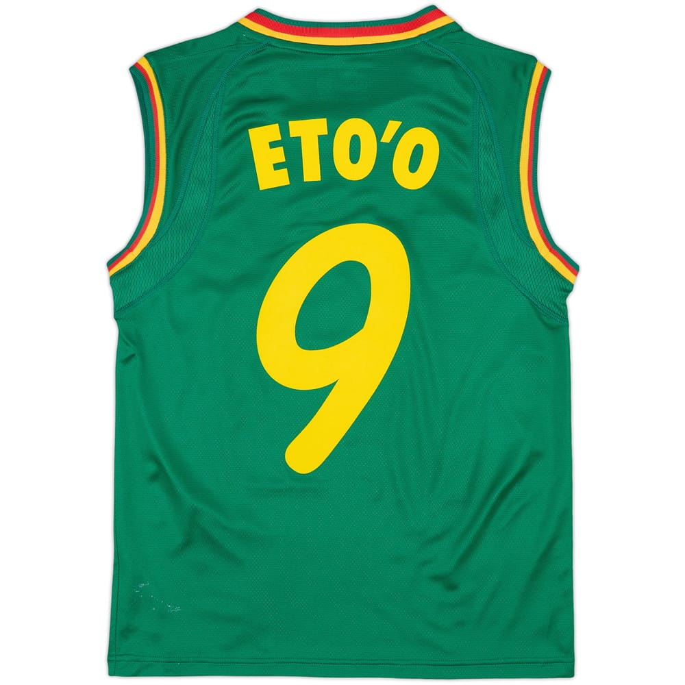 2002 Cameroon Home Vest Shirt Eto'o #9 (S)