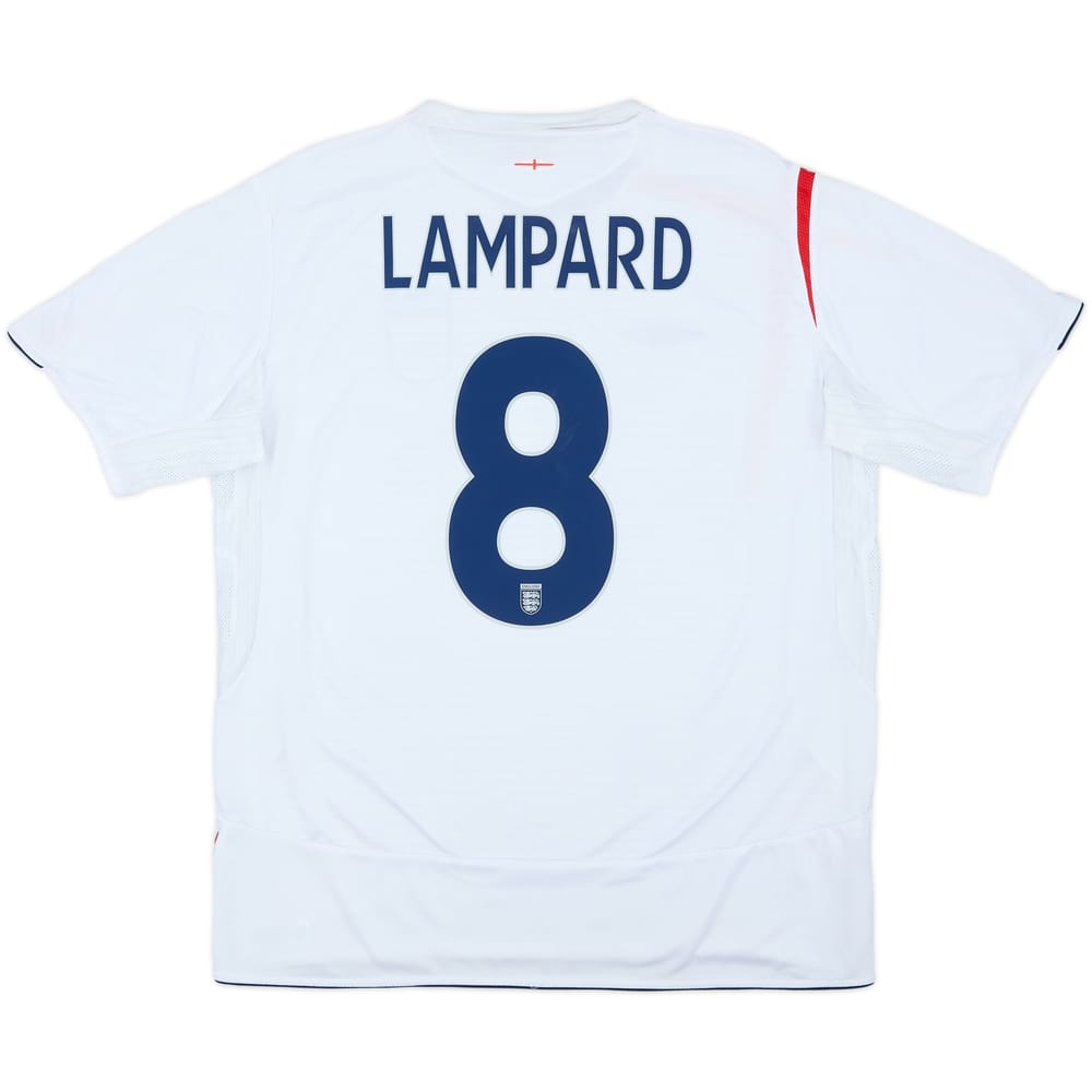 2005-07 England Home Shirt Lampard #8 - 6/10 - (XXL)