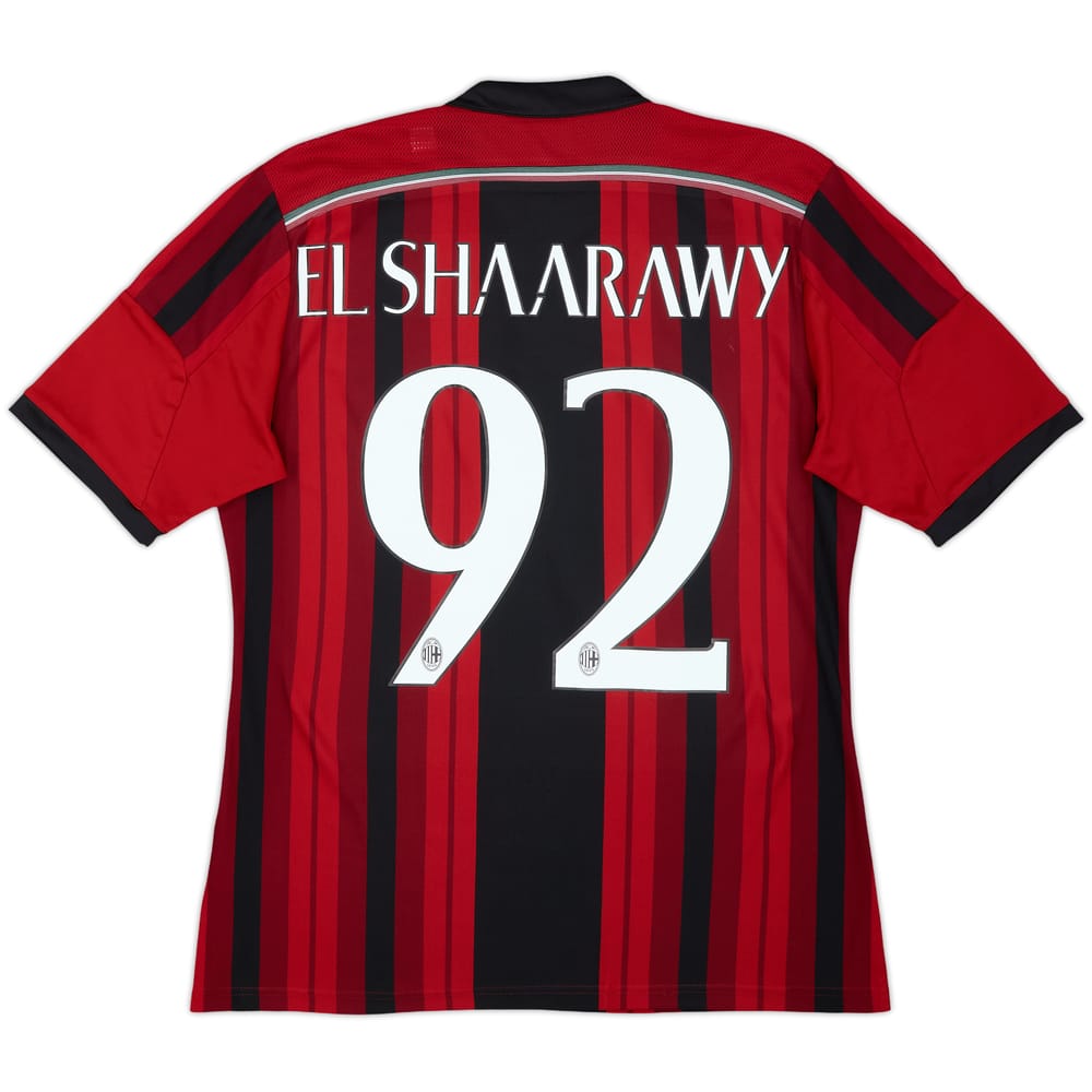2014-15 AC Milan Home Shirt El Shaarawy #92 - 5/10 - (M)