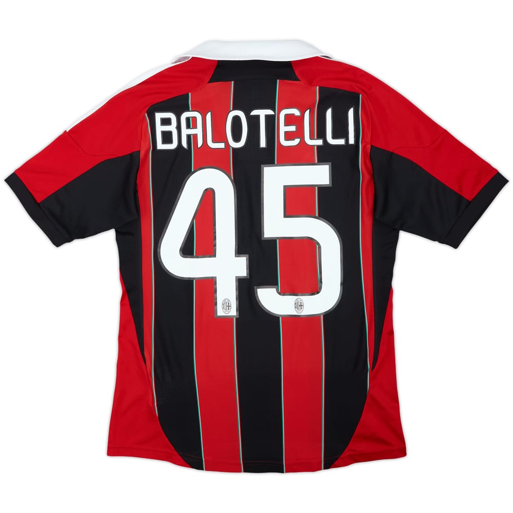 2012-13 AC Milan Home Shirt Balotelli #45 - 6/10 - (S)
