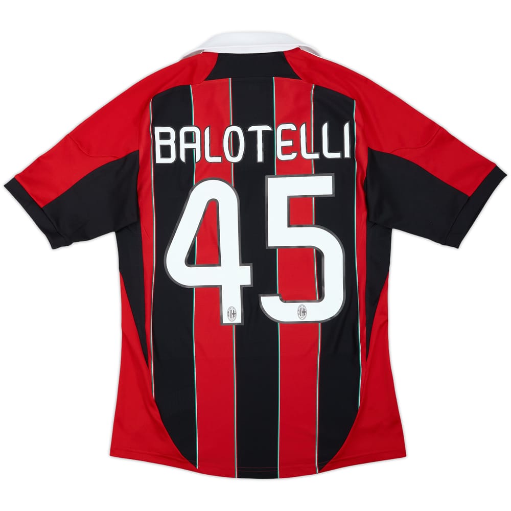 2012-13 AC Milan Home Shirt Balotelli #45 - 8/10 - (S)
