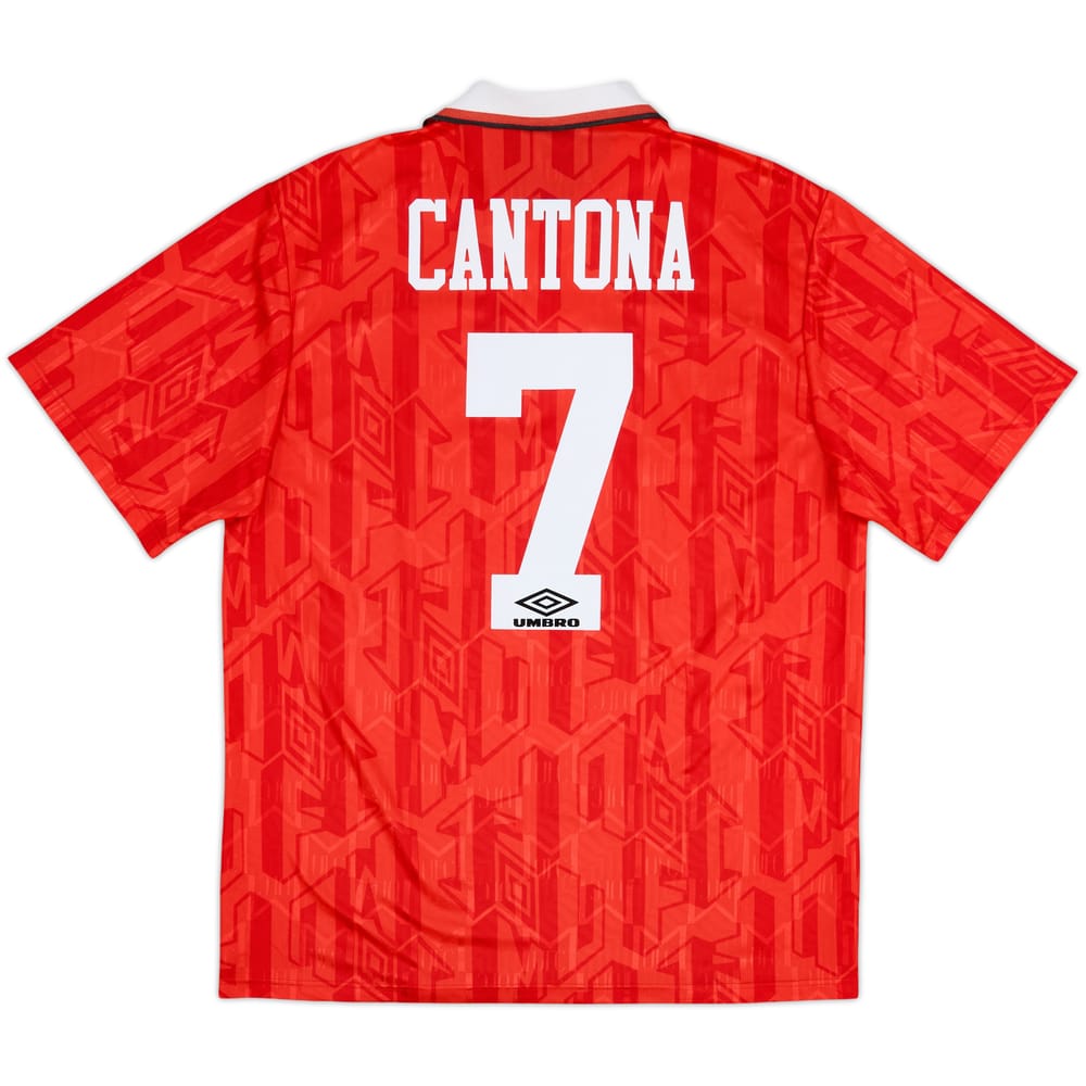 1992-94 Manchester United Home Shirt Cantona #7 - 5/10 - (XL)