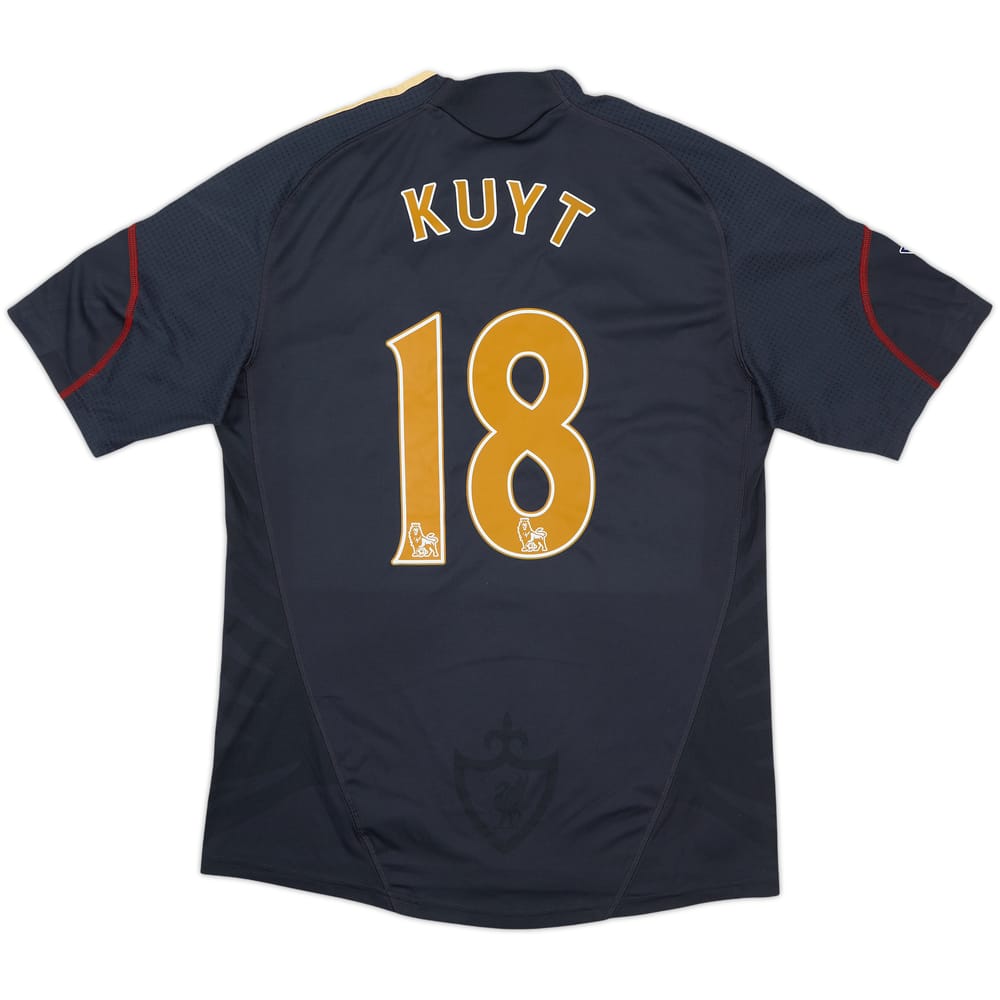 Camiseta de visitante del Liverpool 2009-10 Kuyt #18 - 7/10 - (M)