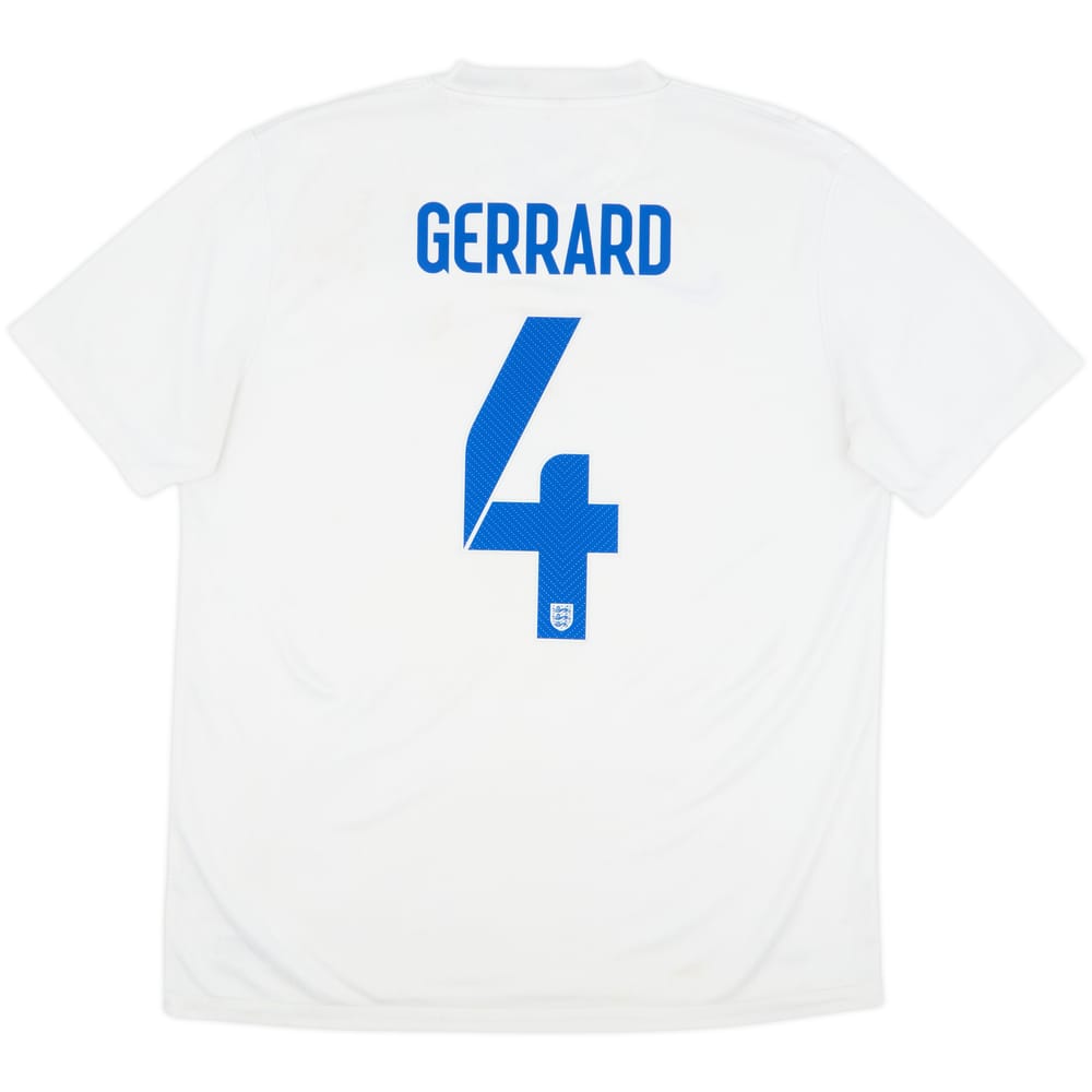 2014-15 England Home Shirt Gerrard #4 - 6/10 - (L)