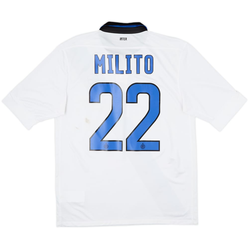 2011-12 Inter Milan Away Shirt Milito #22 - 6/10 - (M)