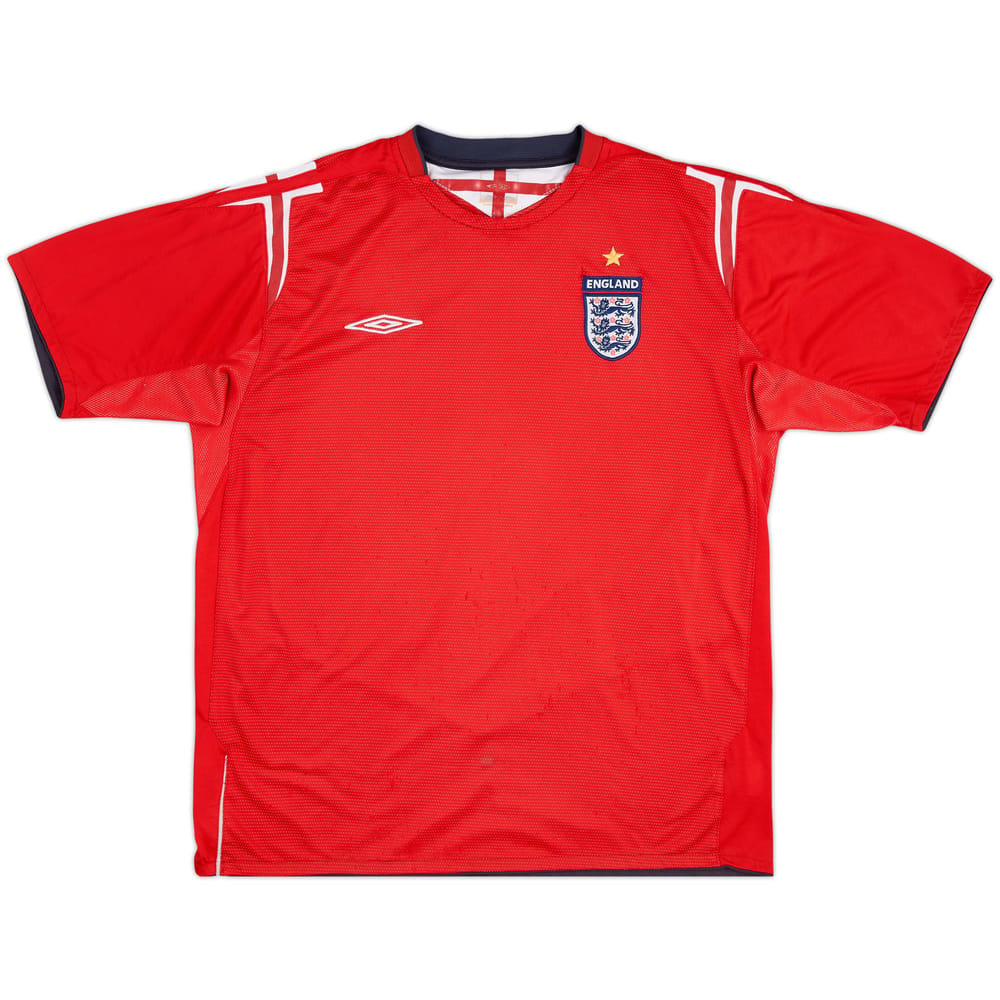 2004-06 England Away Shirt - 5/10 - (XL)