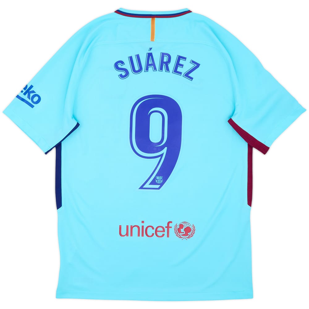 2017-18 Barcelona Away Shirt Suarez #9 - 7/10 - (M)