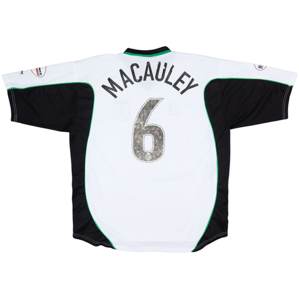 2002-03 Rochdale Match Issue Third Shirt Macauley #6
