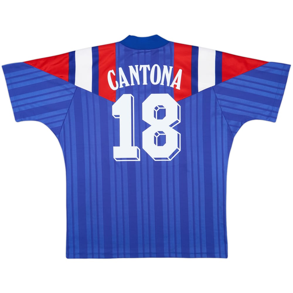 1992-94 France Home Shirt Cantona #18 - 8/10 - (XXL)