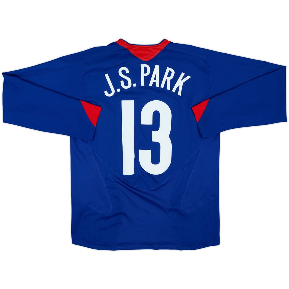 2005-06 Manchester United Away L/S Shirt J.S.Park #13 - 8/10 - (M)