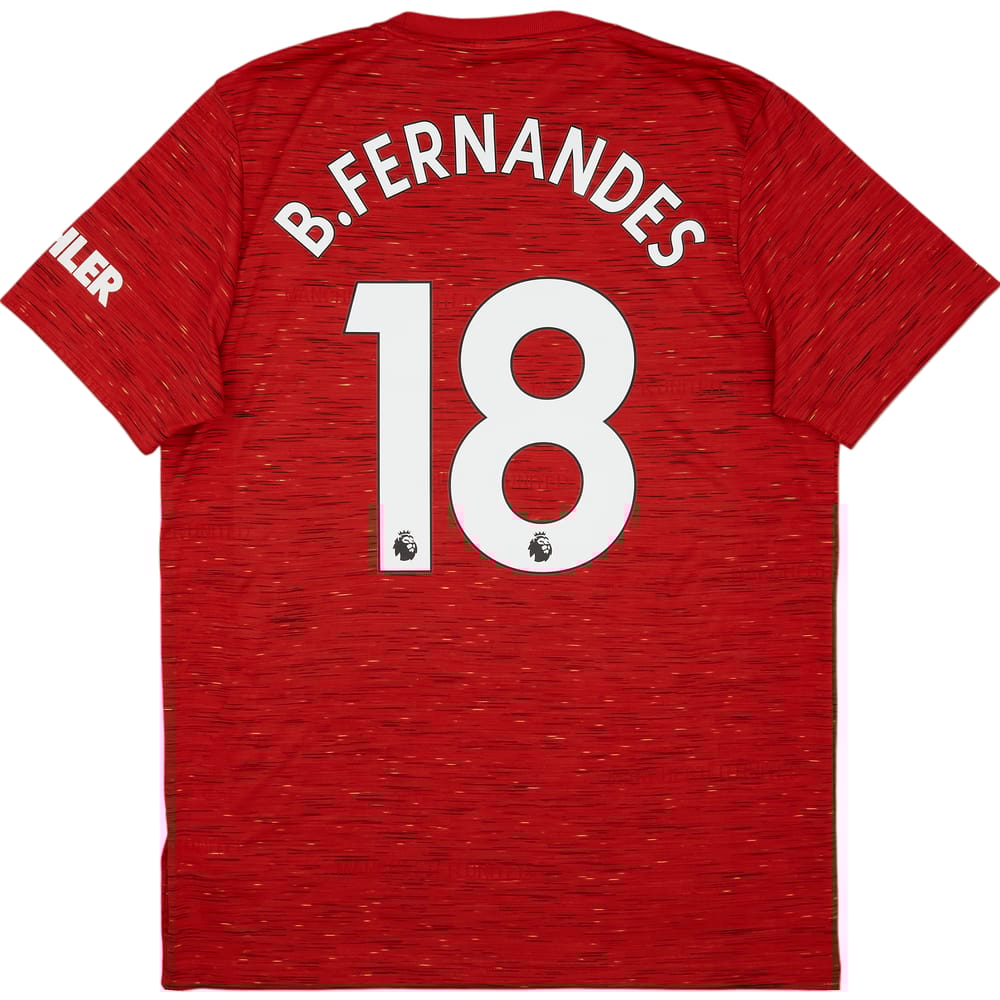 2020-21 Manchester United Home Shirt B.Fernandes #18 - 6/10 - (S)