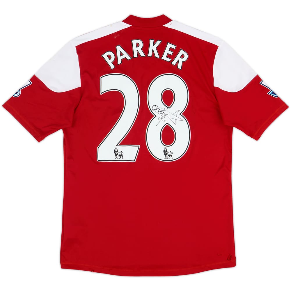 2013-15 Fulham Signed Away Shirt Parker #28 - 5/10 - (M)