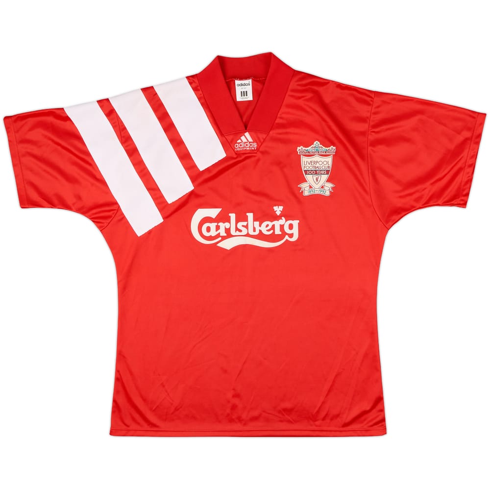 1992-93 Liverpool Centenary Home Shirt - 8/10 - (L)