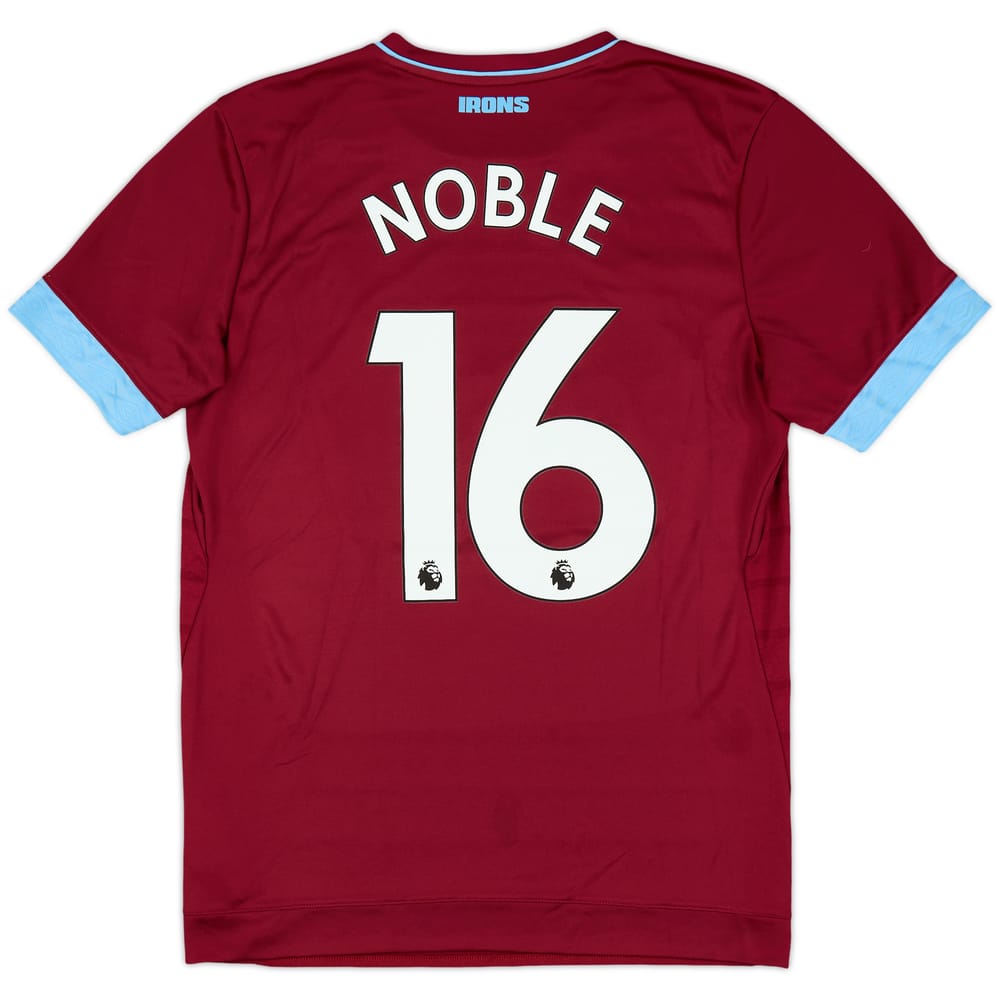 2018-19 West Ham Home Shirt Noble #16 - 8/10 - (M)