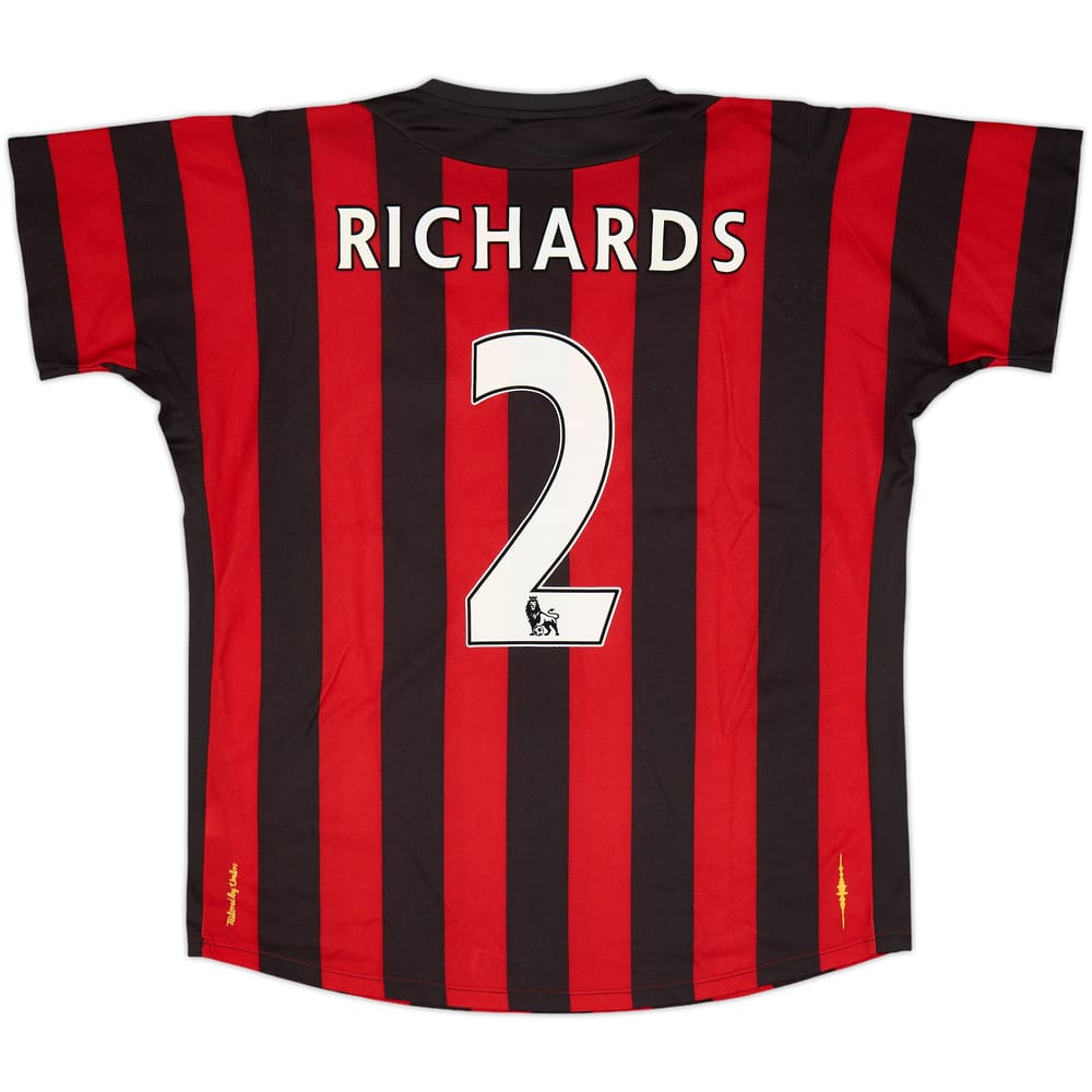 2011-12 Manchester City Away Shirt Richards #2 - 7/10 - (XL)