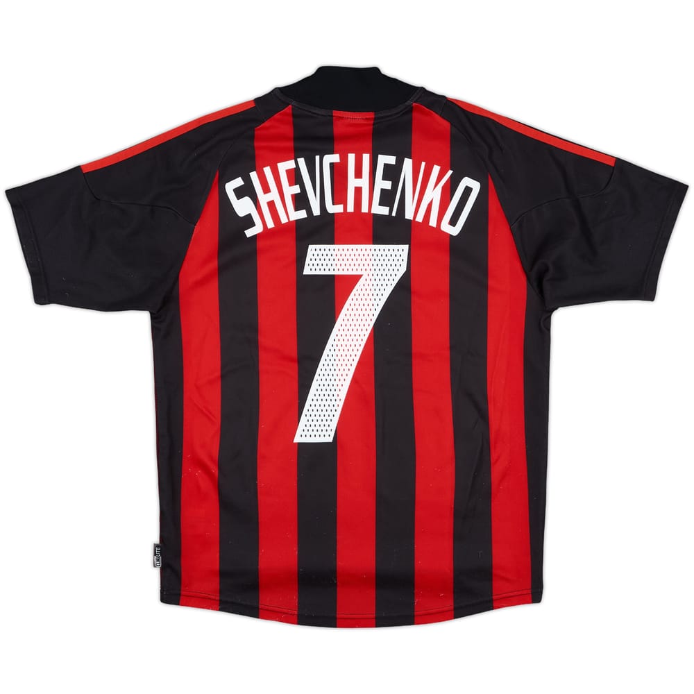 2002-03 AC Milan Home Shirt Shevchenko #7 - 8/10 - (S)