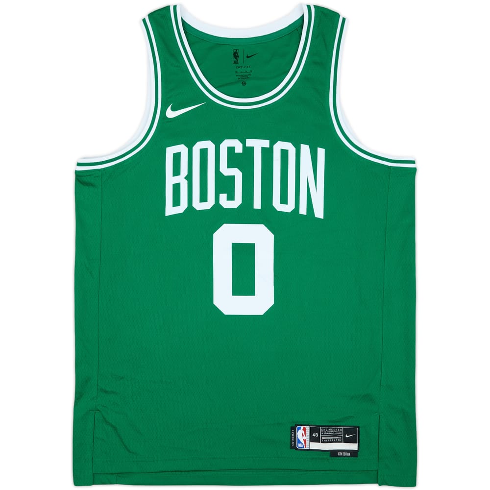 2017-25 Boston Celtics Tatum #0 Nike Swingman Away Jersey - 8/10 - (L)