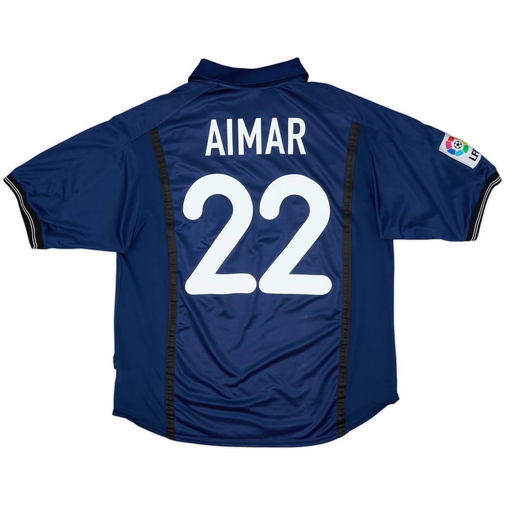 2000-01 Valencia Away Shirt Aimar #22 - 7/10 - (L)