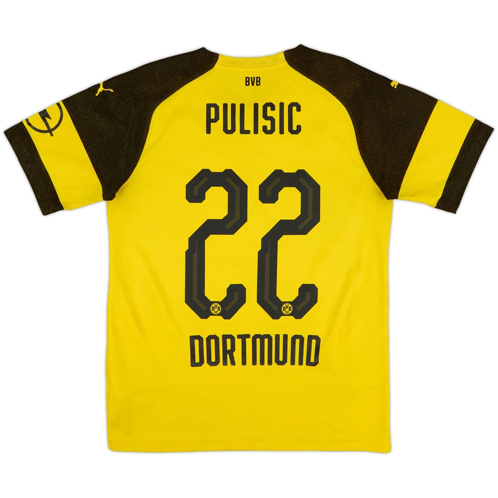 2018-19 Borussia Dortmund Home Shirt Pulisic #22 - 6/10 - (M)