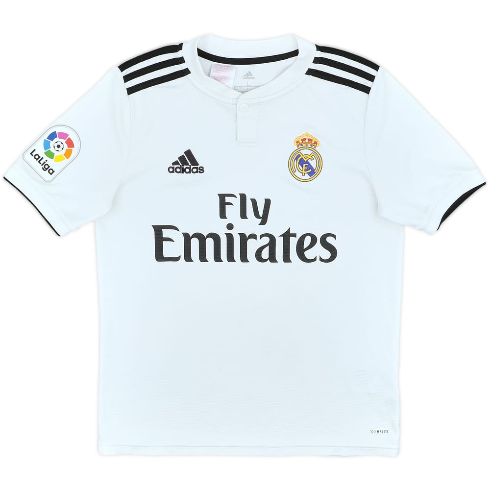 2018-19 Real Madrid Home Shirt - 5/10 - (L.Boys)
