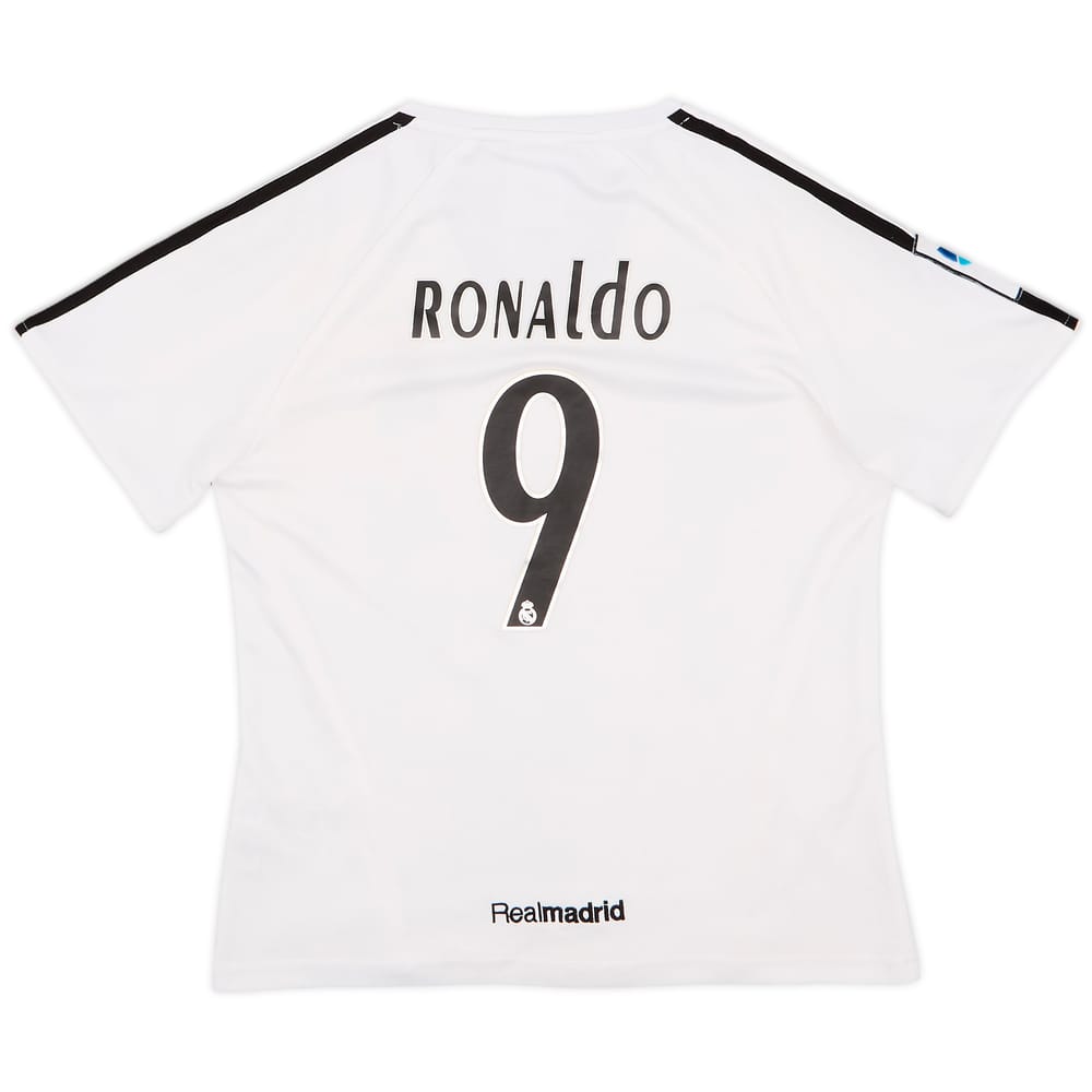 2005-06 Real Madrid Home Shirt Ronaldo #9 - 8/10 - (Women's M)