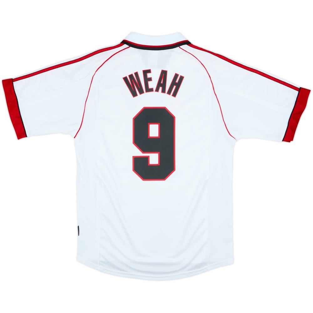1998-99 AC Milan Away Shirt Weah #9 - 8/10 - (M)