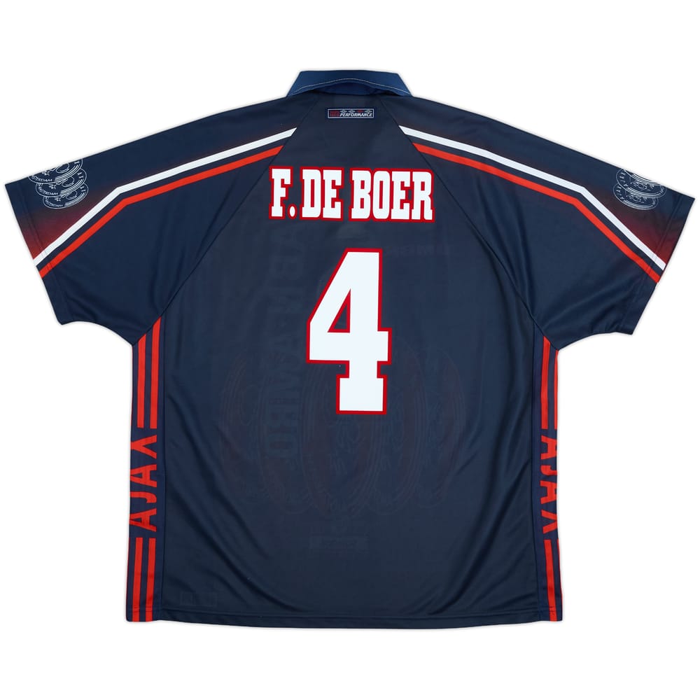 1997-98 Ajax Away Shirt F.De Boer #4 - 9/10 - (XXL)