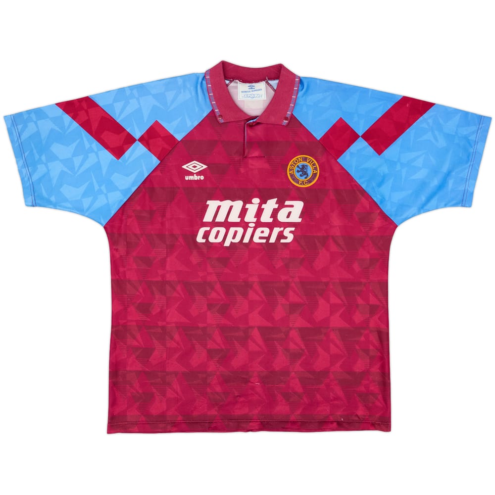 1990-92 Aston Villa Home Shirt - 8/10 - (XL)