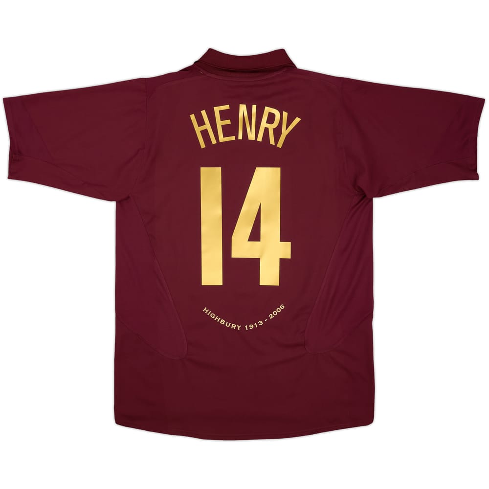 2005-06 Arsenal Home Shirt Henry #14 - 8/10 - (L)