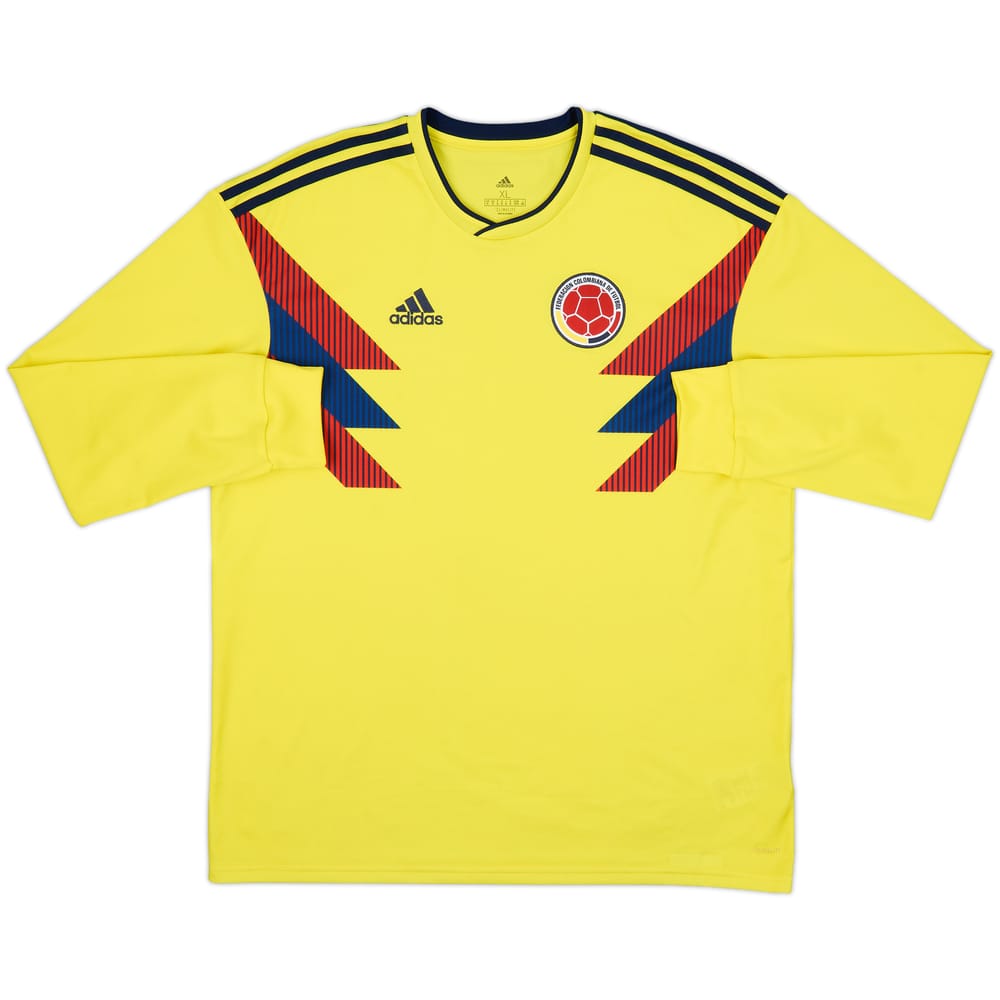 2018-19 Colombia Home L/S Shirt - 7/10 - (XL)