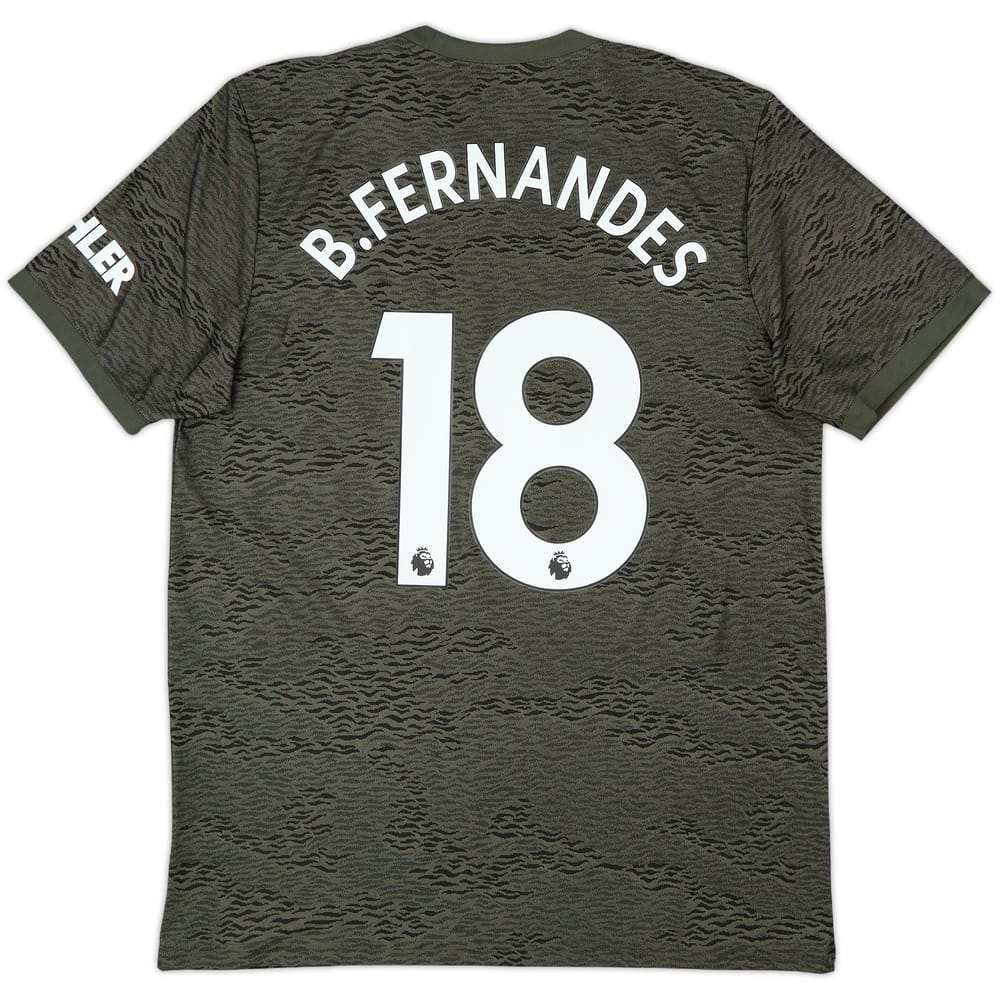 2020-21 Manchester United Away Shirt B.Fernandes #18 - 10/10 - (L)