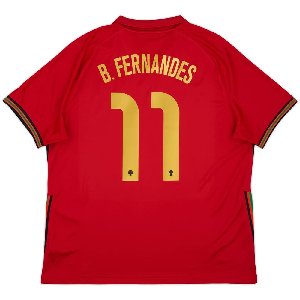 2020-21 Portugal Home Shirt B.Fernandes #11 - 8/10 - (XL)