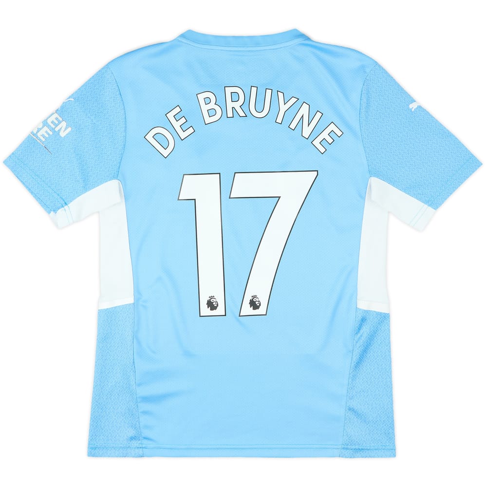 2021-22 Manchester City Home Shirt De Bruyne #17 - 7/10 - (S)