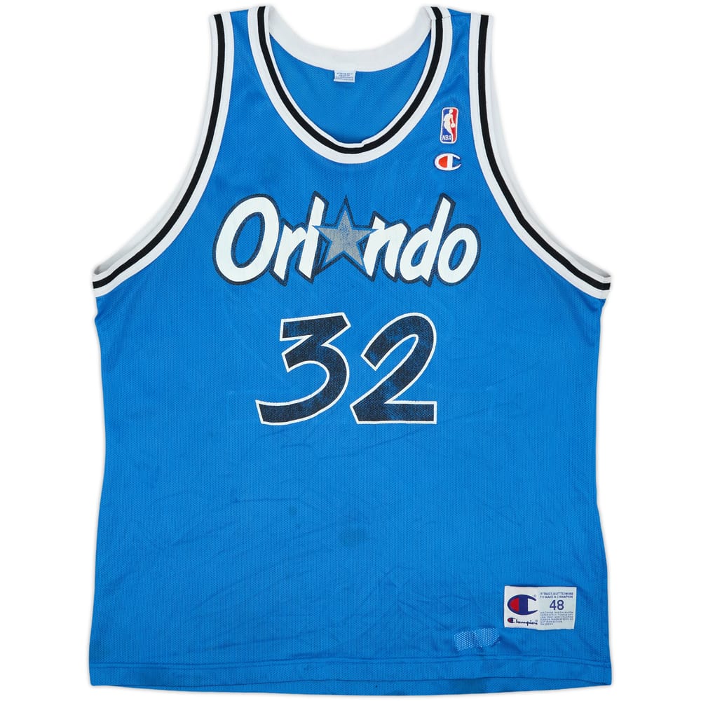 1995-96 Orlando Magic O'Neal #32 Champion Away Jersey - 6/10 - (XL)